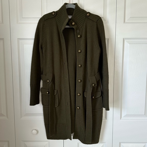 Wallis Sweaters - Long Front Button Cardigan